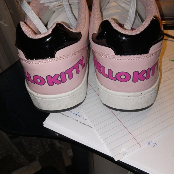 Hello Kitty Pink and Black Women's Sneakers - Picture 3 of 6
